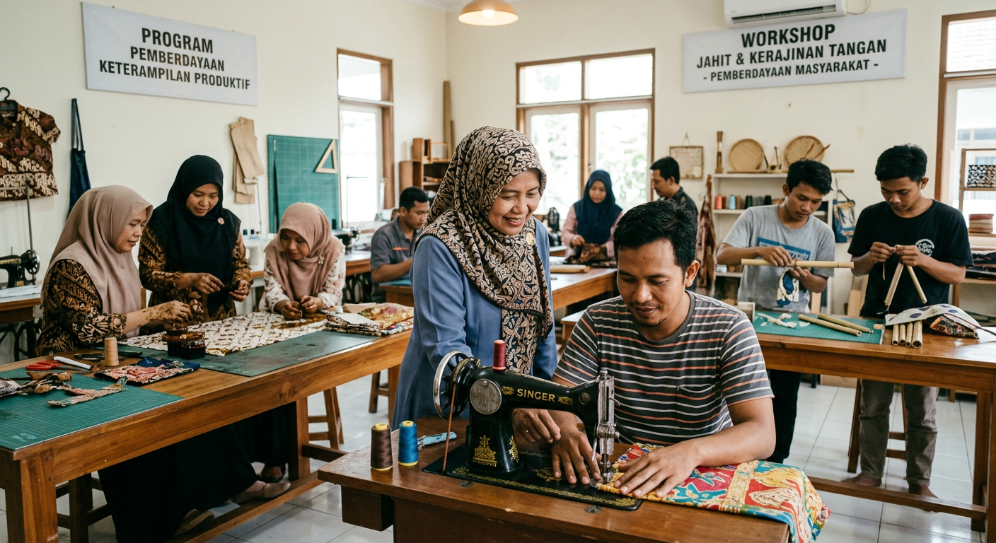 LIVESGP SIKKA Berdaya - Program pemberdayaan masyarakat dan peningkatan keterampilan produktif.